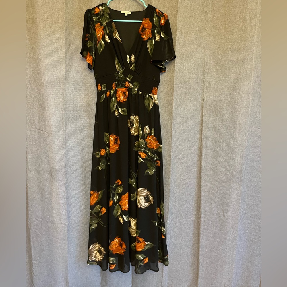 🚨 LAST CHANCE -Baltic Born Floral Black Dress